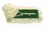 24x5" White Cotton Dust Mop With Key-Slot Style & Snaps, Cut End